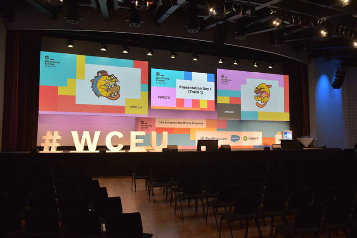Messe Basel WordCamp europe Setting Stage San Francisco